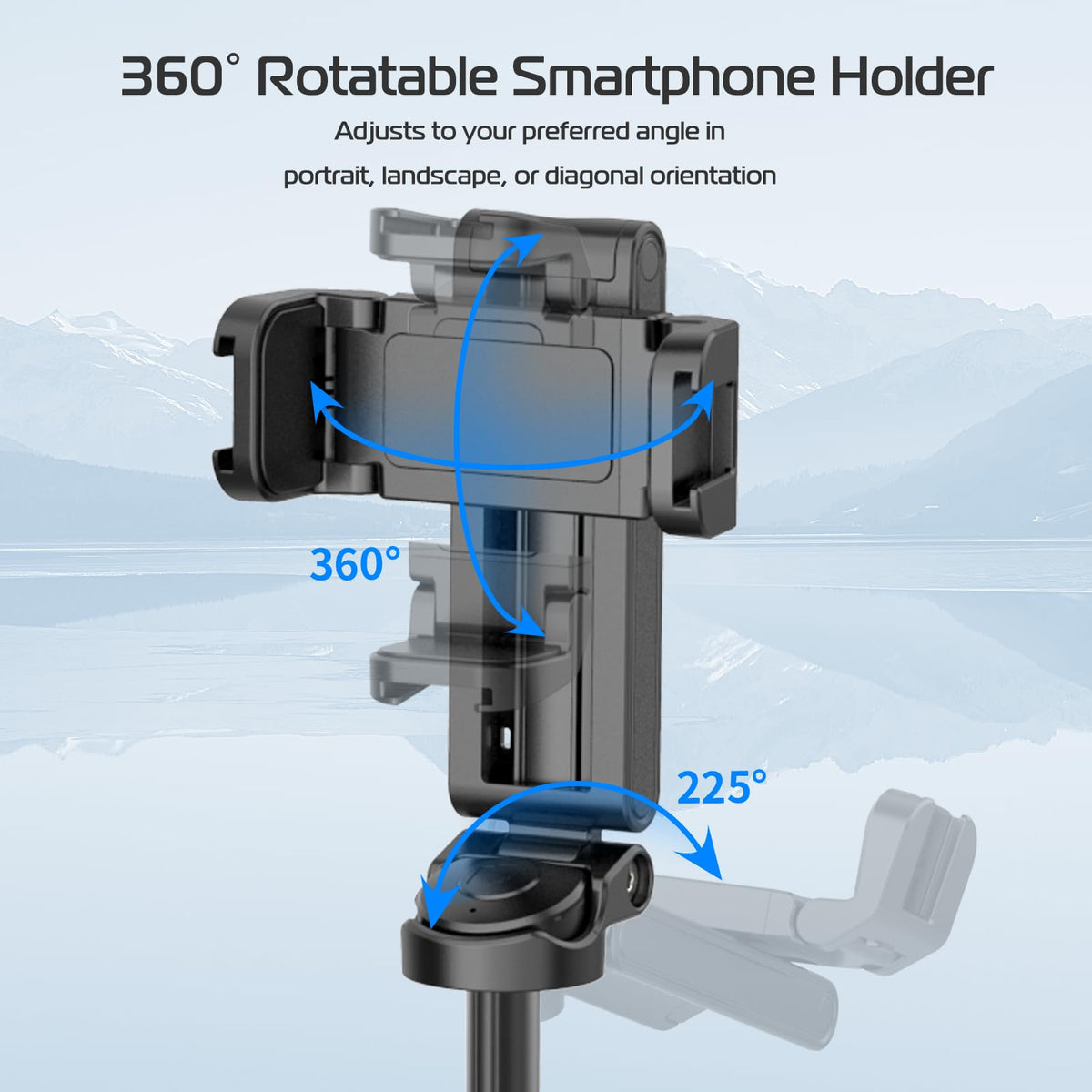Extendable Grip Phone Tripod with Detachable Remote (Pocket Size)