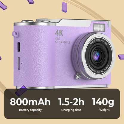 4K HD Flip-Screen Digital Camera